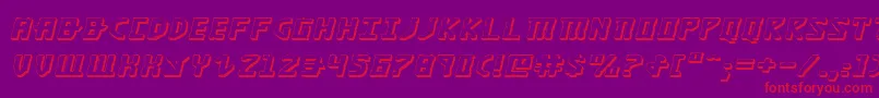 Khazad3Dei Font – Red Fonts on Purple Background