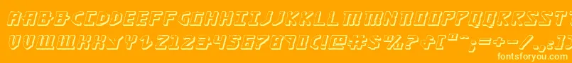 Khazad3Dei Font – Yellow Fonts on Orange Background