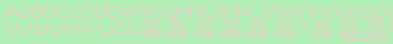 RoonasansliPersonalUse Font – Pink Fonts on Green Background