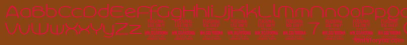 RoonasansliPersonalUse Font – Red Fonts on Brown Background