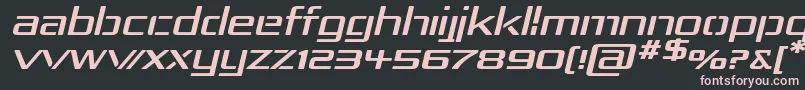 RepublikaIvExpItalic Font – Pink Fonts on Black Background