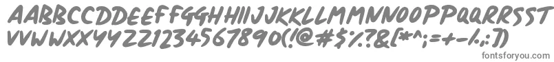 フォントSignboard – 白い背景に灰色の文字