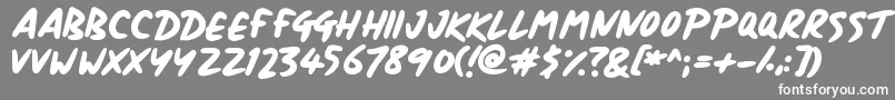 Signboard Font – White Fonts on Gray Background