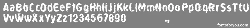 フォントWhirlCyrillic – 灰色の背景に白い文字