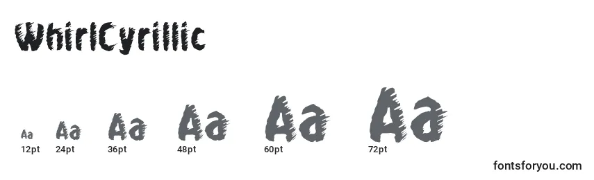WhirlCyrillic Font Sizes
