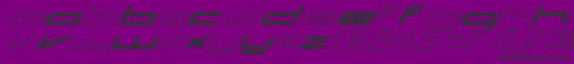 Claytoona Font – Black Fonts on Purple Background
