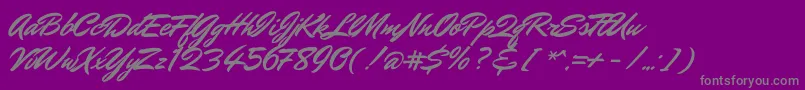 More about MrdafoeRegular Font MrdafoeRegular Font – Gray Fonts on Purple Background
