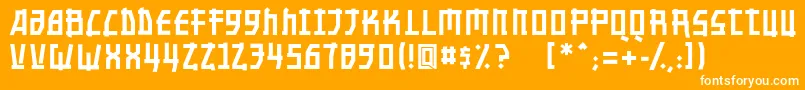 Nippontoon Font – White Fonts on Orange Background