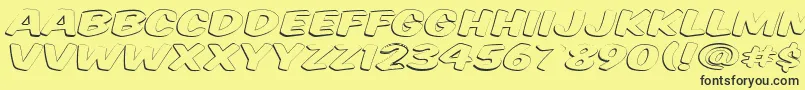 Vtcsupermarketsaleopendisplay Font – Black Fonts on Yellow Background