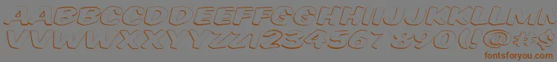 Vtcsupermarketsaleopendisplay Font – Brown Fonts on Gray Background