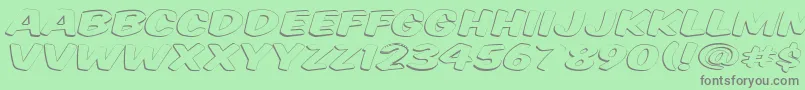 Vtcsupermarketsaleopendisplay Font – Gray Fonts on Green Background