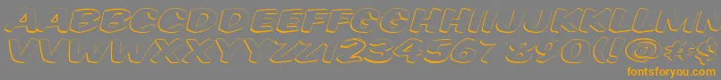 Vtcsupermarketsaleopendisplay Font – Orange Fonts on Gray Background