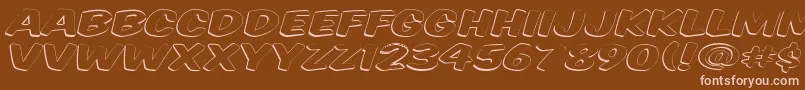 Vtcsupermarketsaleopendisplay Font – Pink Fonts on Brown Background