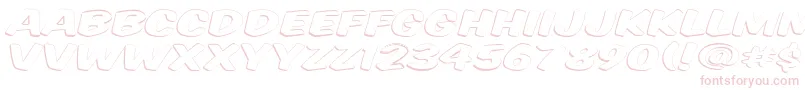 Vtcsupermarketsaleopendisplay-Schriftart – Rosa Schriften auf weißem Hintergrund