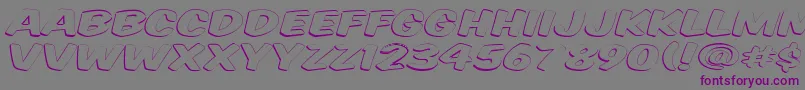 Vtcsupermarketsaleopendisplay Font – Purple Fonts on Gray Background
