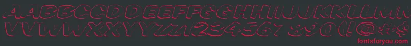 Vtcsupermarketsaleopendisplay Font – Red Fonts on Black Background