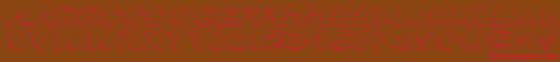 Vtcsupermarketsaleopendisplay Font – Red Fonts on Brown Background