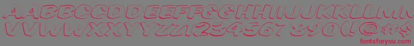 Vtcsupermarketsaleopendisplay Font – Red Fonts on Gray Background