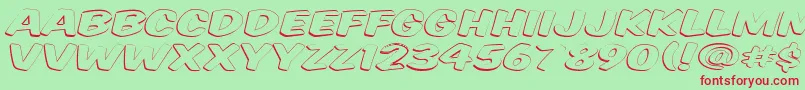 Vtcsupermarketsaleopendisplay Font – Red Fonts on Green Background