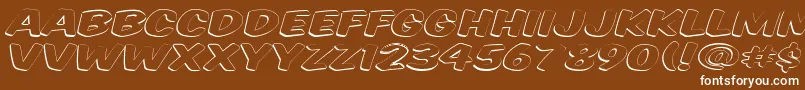 Vtcsupermarketsaleopendisplay Font – White Fonts on Brown Background