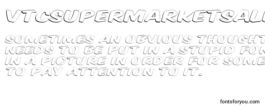 Überblick über die Schriftart Vtcsupermarketsaleopendisplay