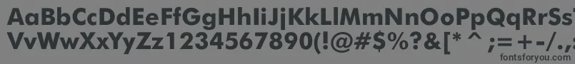 JensenBlack Font – Black Fonts on Gray Background