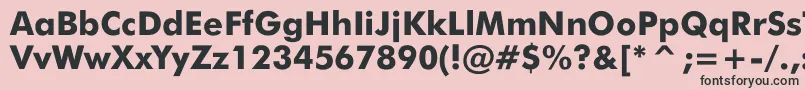 JensenBlack Font – Black Fonts on Pink Background