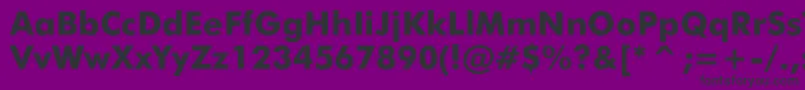 JensenBlack Font – Black Fonts on Purple Background