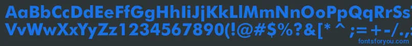 JensenBlack Font – Blue Fonts on Black Background