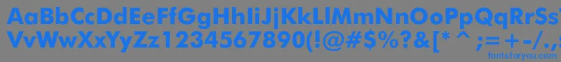 JensenBlack Font – Blue Fonts on Gray Background