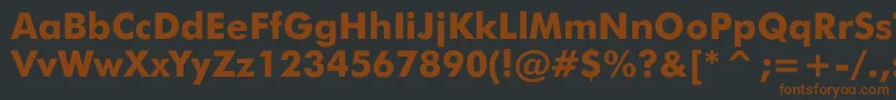 JensenBlack Font – Brown Fonts on Black Background