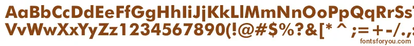 JensenBlack Font – Brown Fonts on White Background