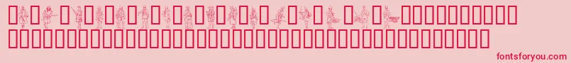 Ww1A Font – Red Fonts on Pink Background