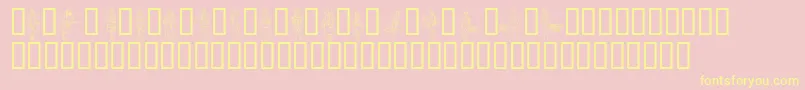 Ww1A Font – Yellow Fonts on Pink Background