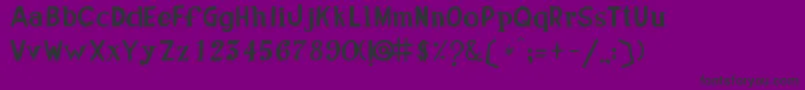 JoseDeOliveiraWebfont Font – Black Fonts on Purple Background