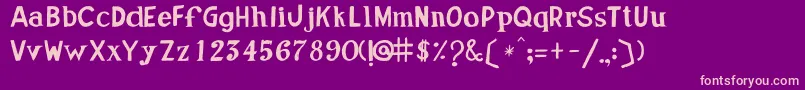 fuente JoseDeOliveiraWebfont – Fuentes Rosadas Sobre Fondo Morado