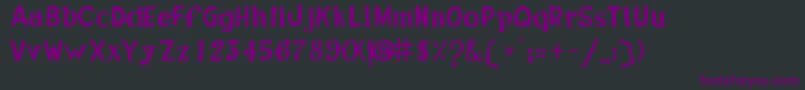 Fonte JoseDeOliveiraWebfont – fontes roxas em um fundo preto
