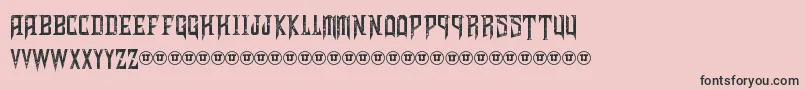 ShadowsOfSecurity Font – Black Fonts on Pink Background