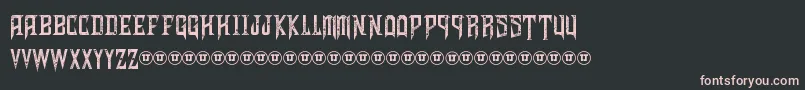 ShadowsOfSecurity Font – Pink Fonts on Black Background