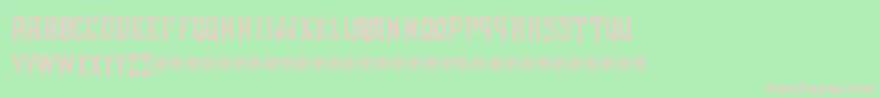 ShadowsOfSecurity Font – Pink Fonts on Green Background