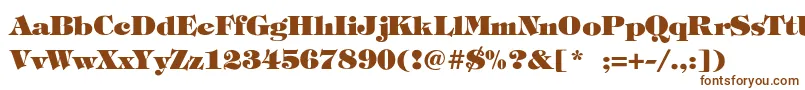 StephanieHeavy Font – Brown Fonts on White Background