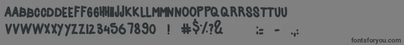 Acids Font – Black Fonts on Gray Background