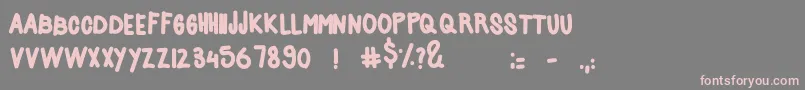 Acids Font – Pink Fonts on Gray Background