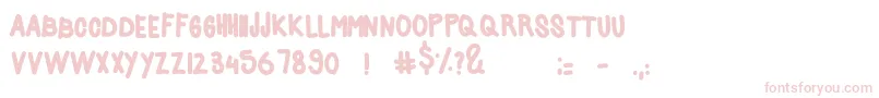 Acids Font – Pink Fonts on White Background