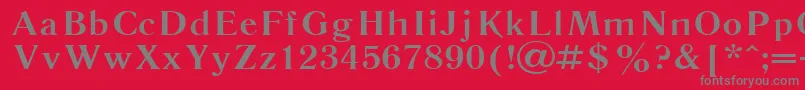 Literaturnaya115bフォントについての詳細 フォントLiteraturnaya115b – 赤い背景に灰色の文字
