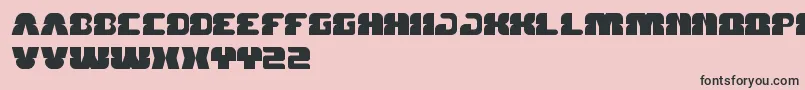 ForestJump Font – Black Fonts on Pink Background