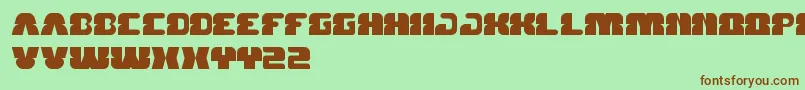 ForestJump-fontti – ruskeat fontit vihreällä taustalla