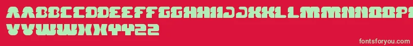 ForestJump Font – Green Fonts on Red Background