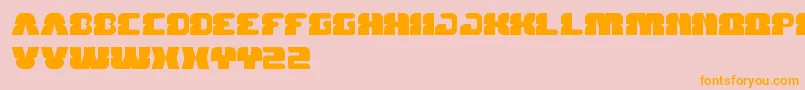 ForestJump Font – Orange Fonts on Pink Background