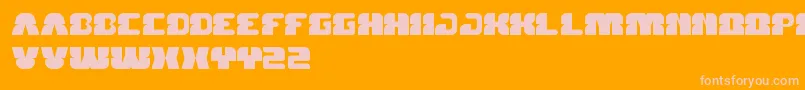 フォントForestJump – オレンジの背景にピンクのフォント